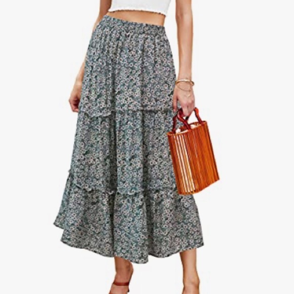 Floral MIDI Skirt - Picture 5 of 12